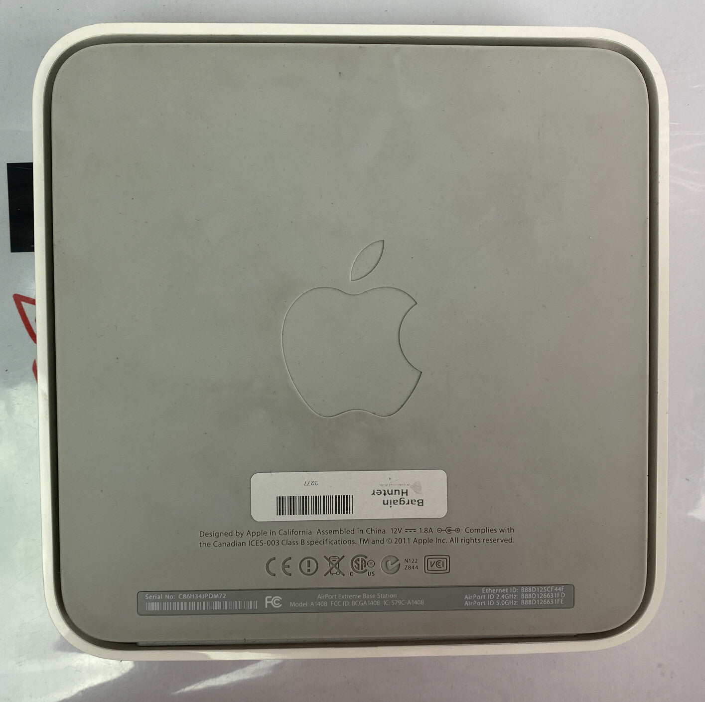 Apple Extreme Base Station A1408 with power cable In Good Condition 3277