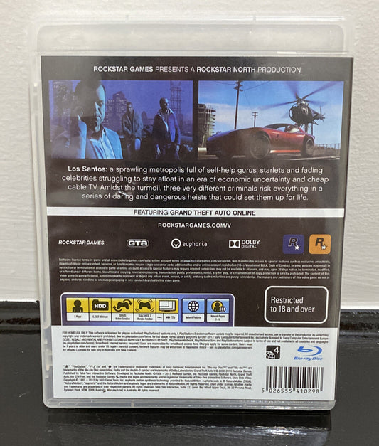 Grand Theft Auto Five PAL Playstation 3/PS3 InComplete Missing Map 3345