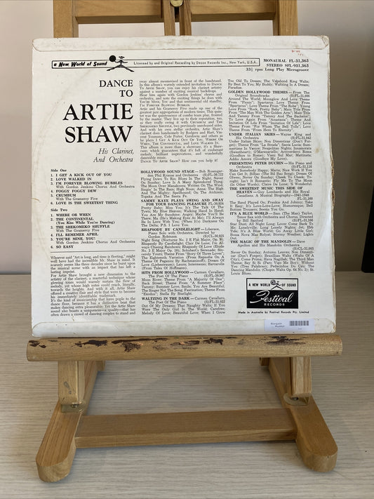 Artie Shaw - Dance To Vintage Vinyl Record In Good Condition 3390