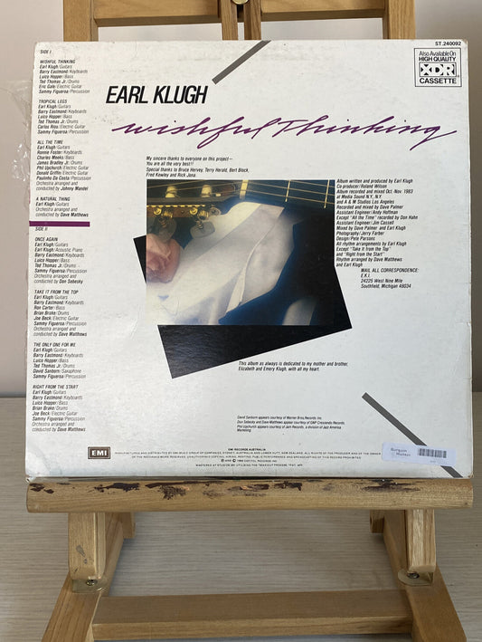 Earl Klugh Wishful Thinking 1984 Vintage Vinyl Record In Ok Condition 3386