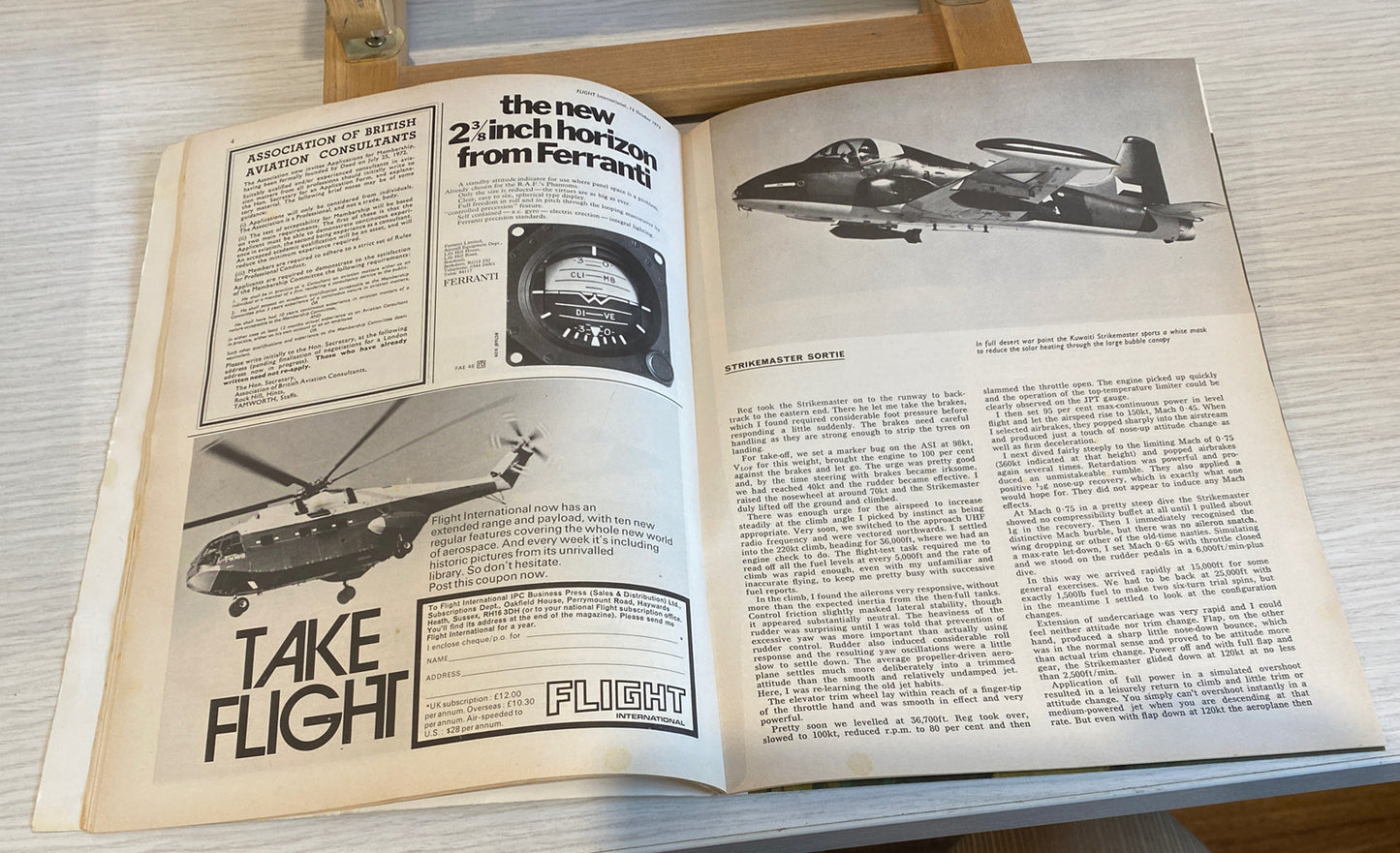 Flight International October 1972 Magazine In Ok Condition