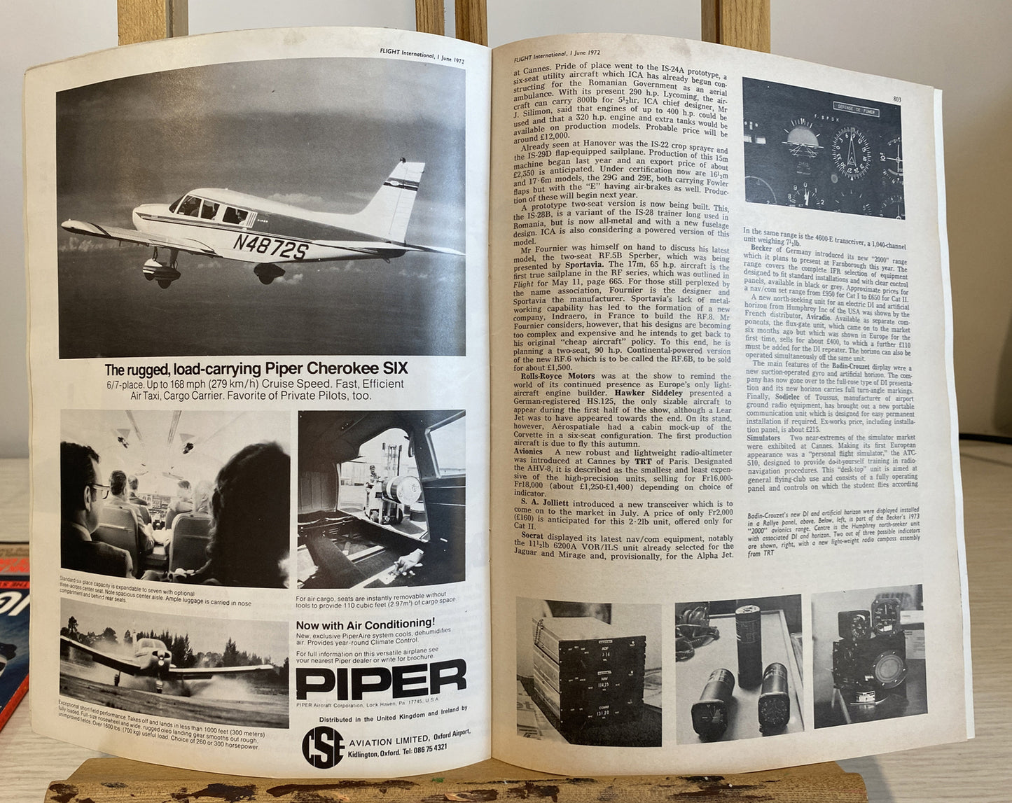 Flight International June 1972 Magazine In Ok Condition