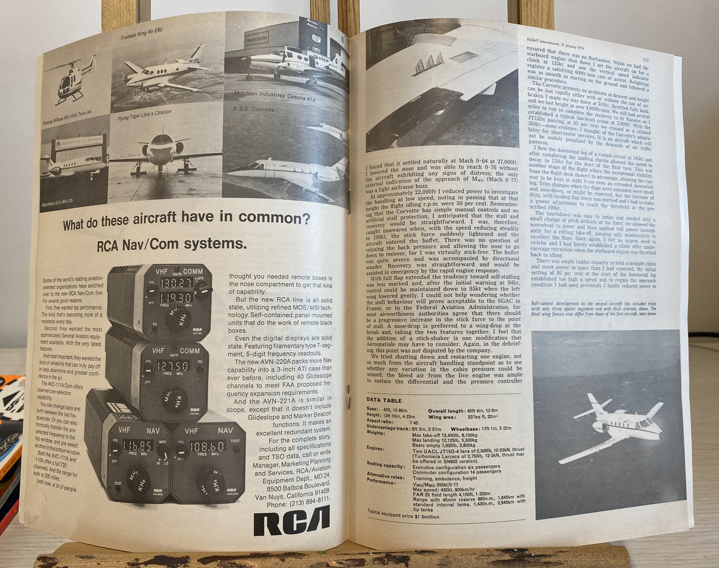 Flight International January 1974 Magazine In Good Condition