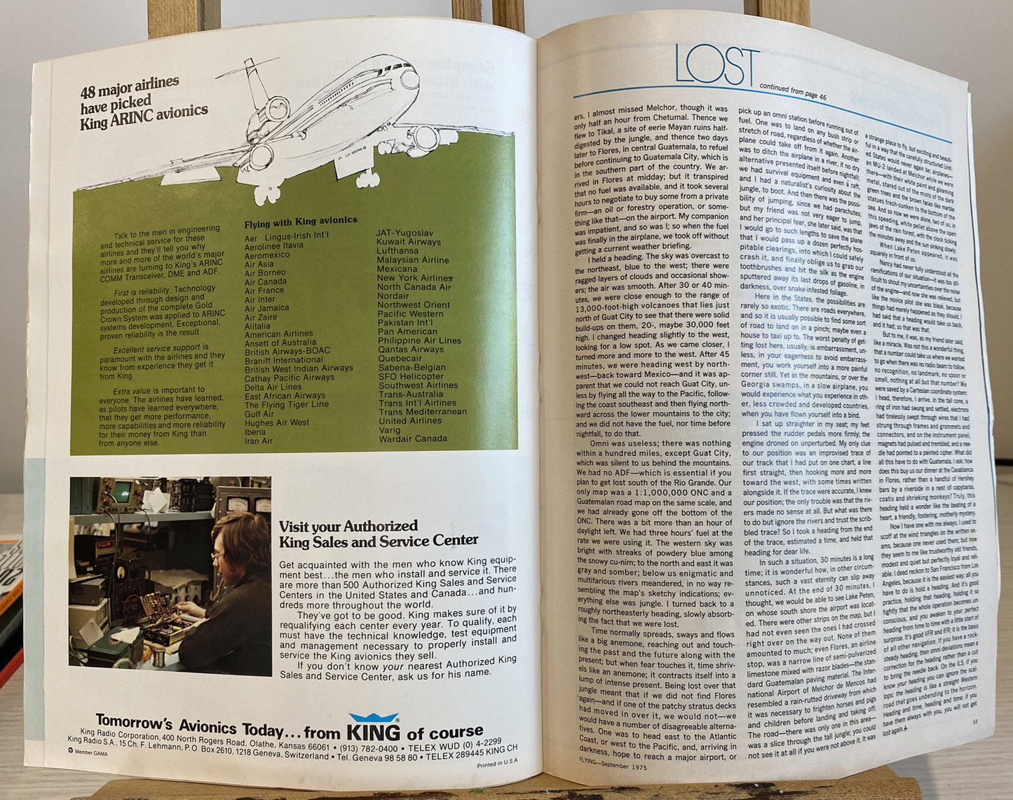 Flying September 1975 Magazine In Good Condition