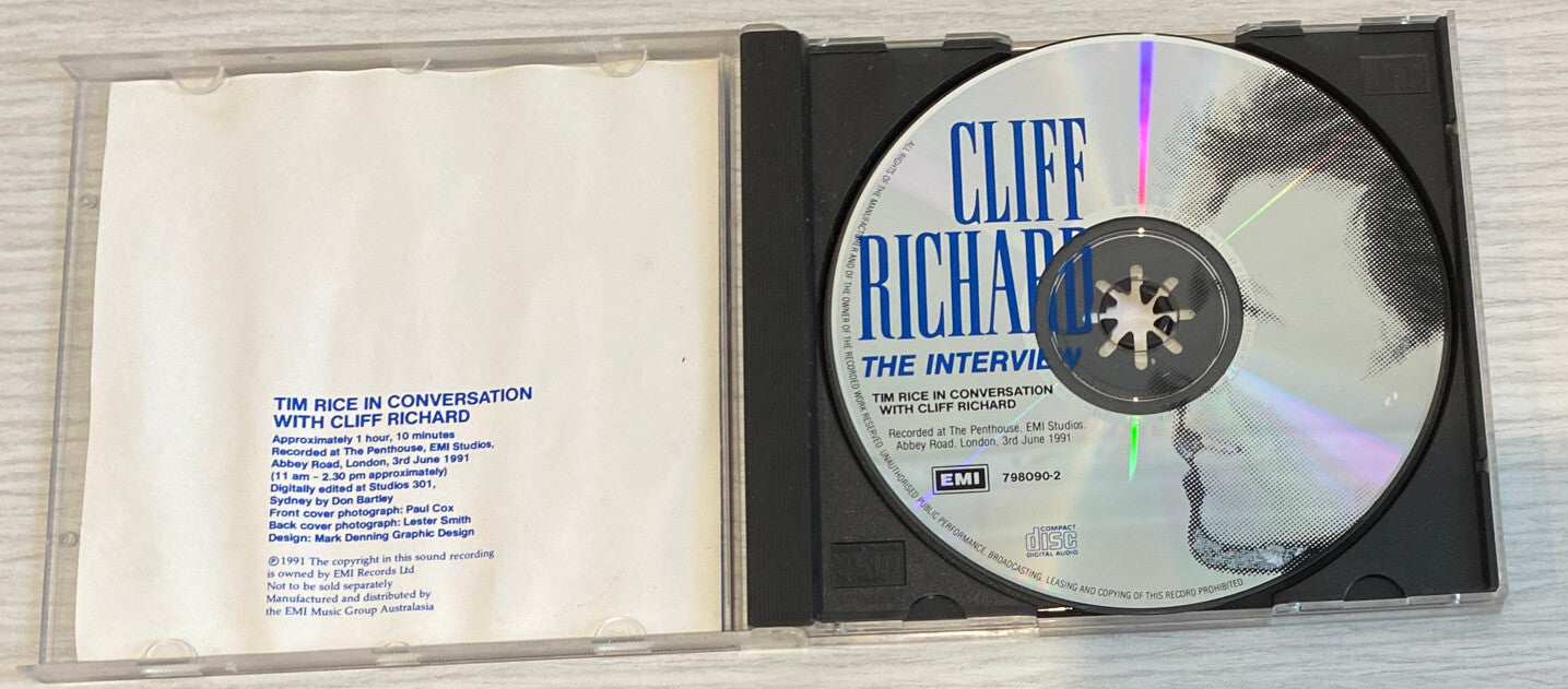 The Interview Cliff Richard Music CD In Good Condition 4136