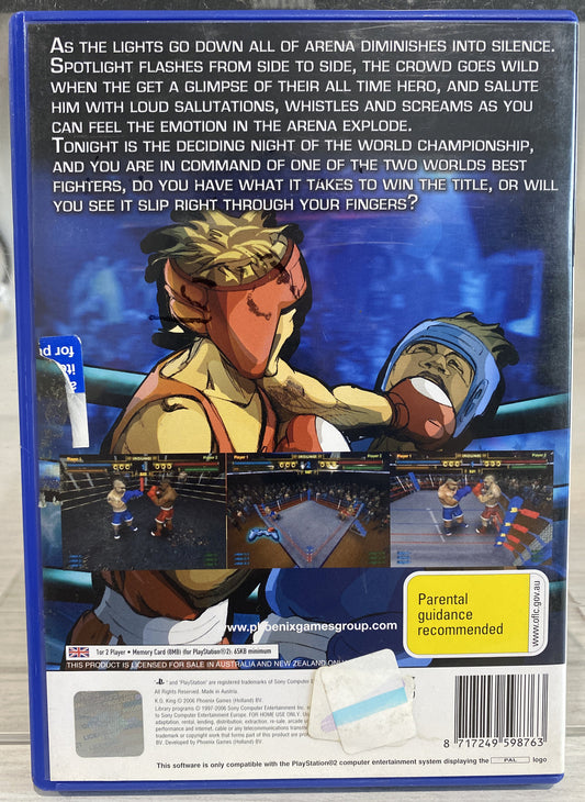 K.O. King PAL Playstation 2/PS2 Complete Game 3531