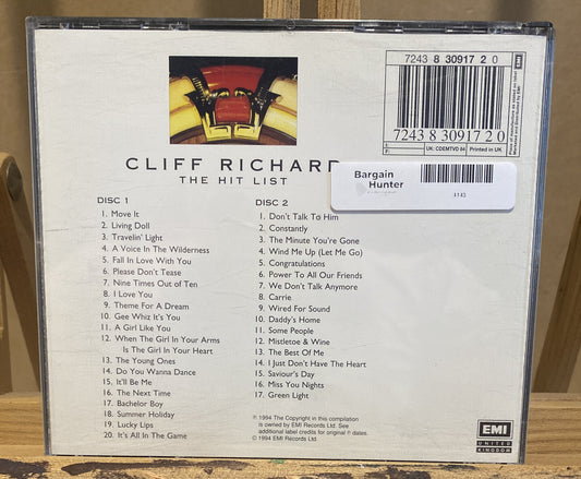The Hit List Cliff Richard Music CD In Good Condition 4143