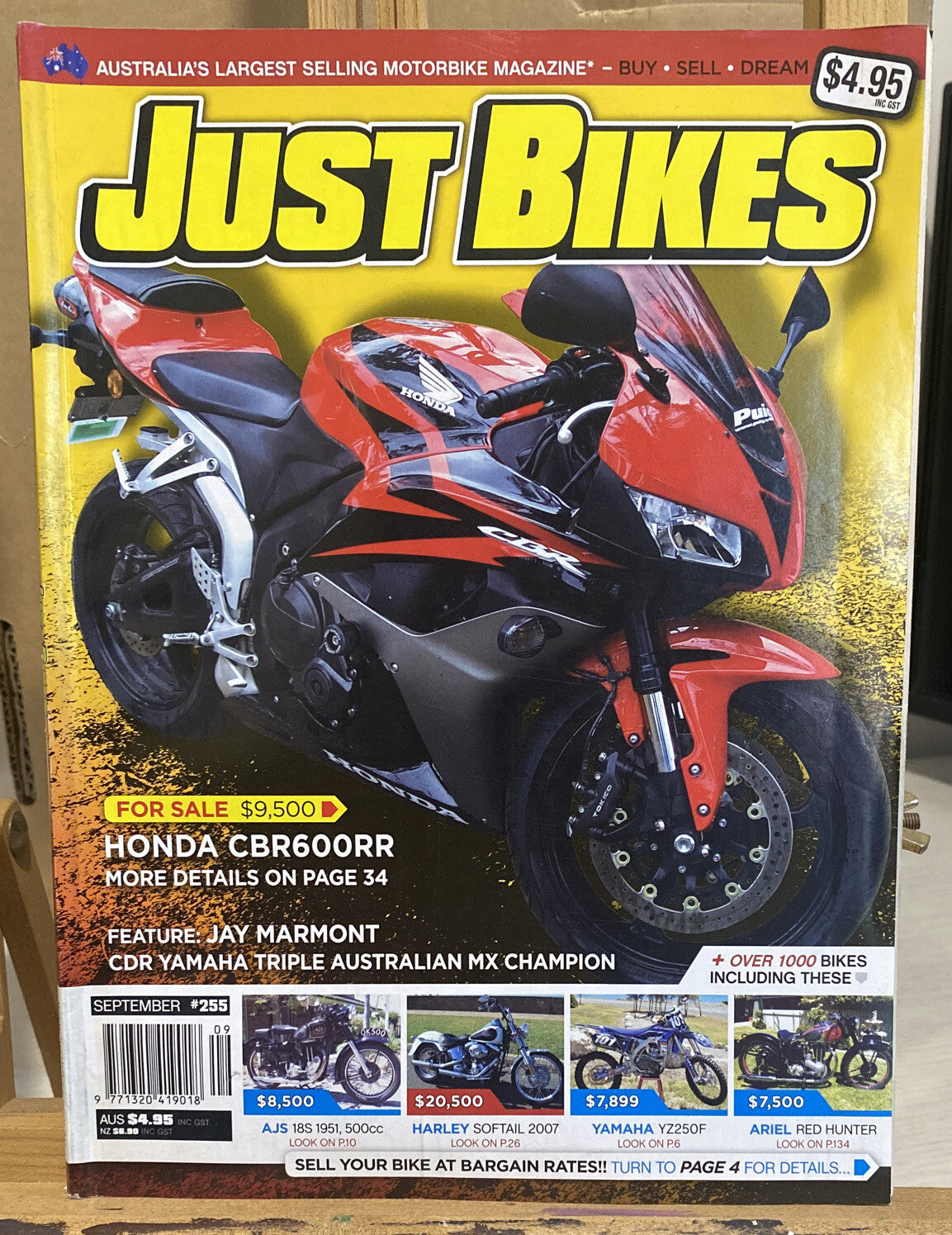 Just Bikes September 2010 #255 Magazine In Good Condition