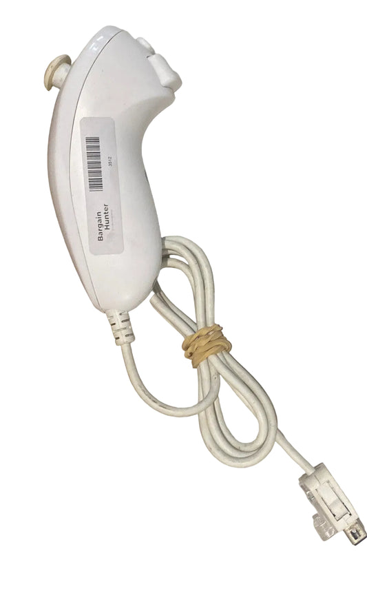 White Nintendo Wii Nunchuck Controller Wii U In Good Condition