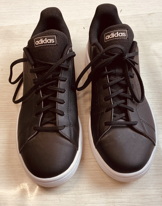 Adidas Unisex Casual Black Shoes Sneakers US 10 1/2 UK 9 In Good Condition 3462