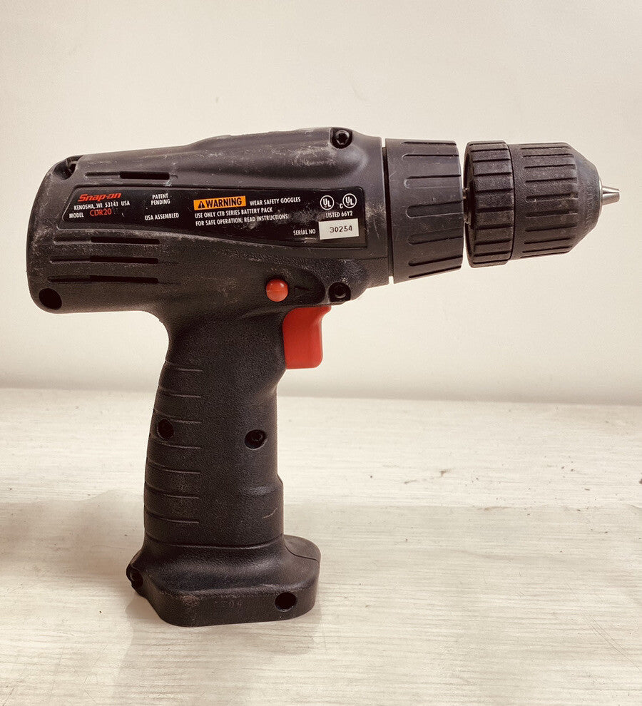 Snap-On Drill Driver 9.6V Model CDR20 In Good Condition Skin Only 4104