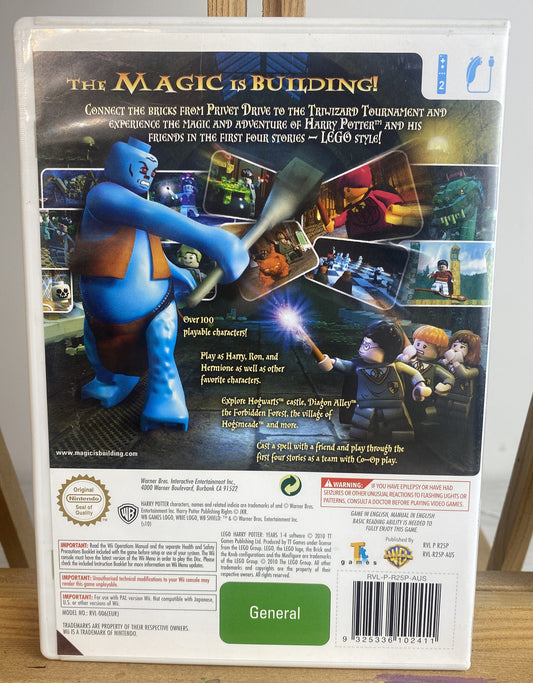 Lego Harry Potter Years 1-4 PAL Nintendo Wii InComplete Game 3813