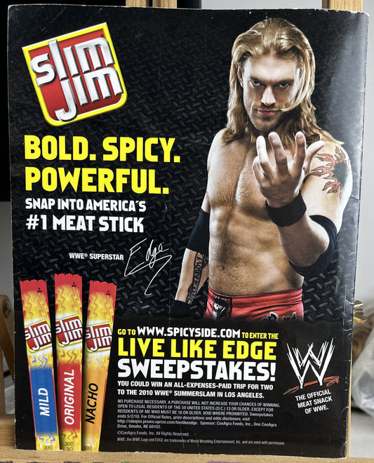 WWE March 2010 Magazine August In Good Condition