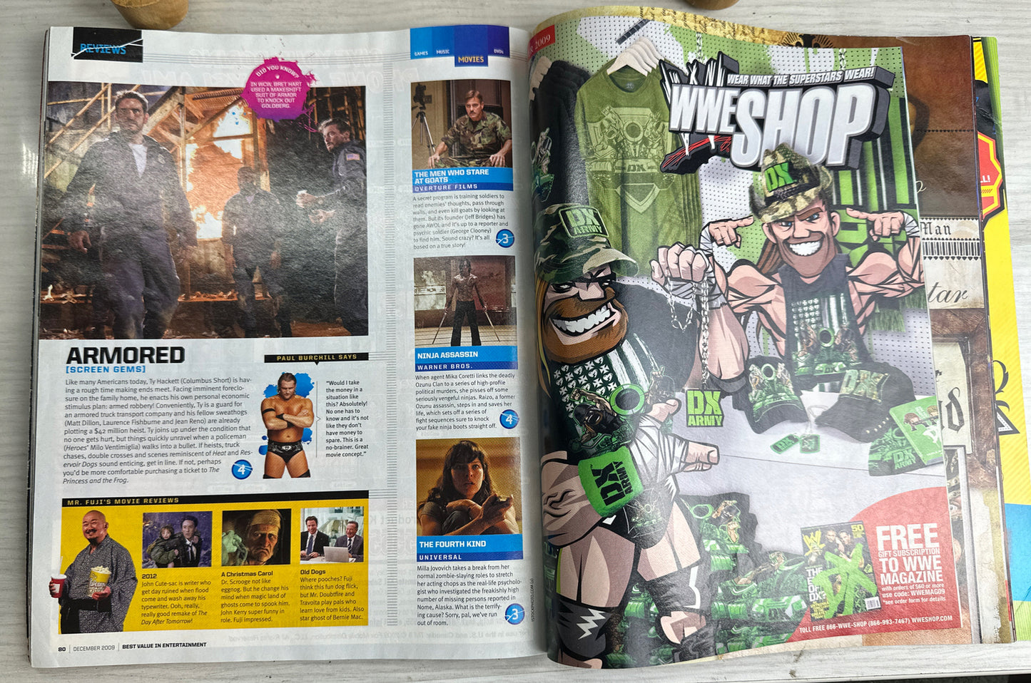 WWE December 2009 Magazine August In Good Condition