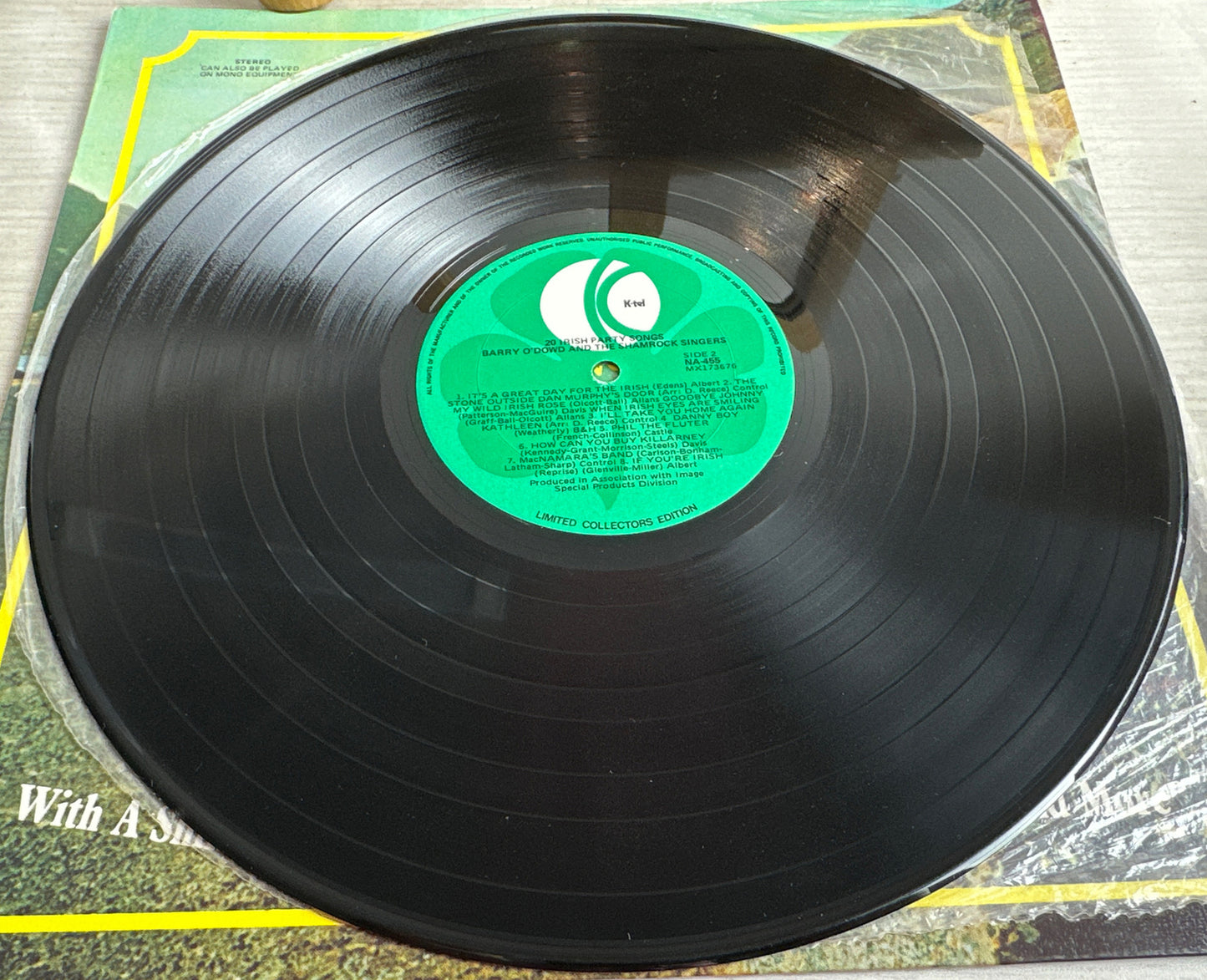 20 Irish Party Songs, Barry O’Dowd & the Shamrock Singers, Vinyl Record 5660