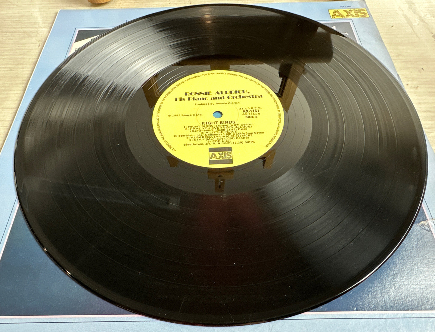 RONNIE ALDRICH, HIS PIANO AND ORCHESTRA Night Birds - Vinyl Record - In VGC 4532