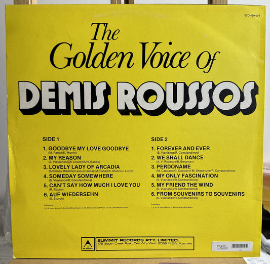 THE GOLDEN VOICE OF DEMIS ROUSSOS, VINYL, RECORD, LP, PHILIPS In VGC 5659