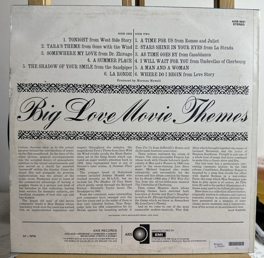 Big Love Movie Themes by Geoff Love And His Orchestra Record Vinyl LP 1971 5656