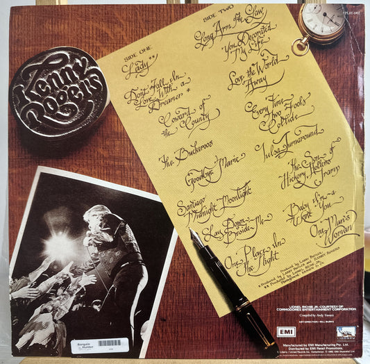 Kenny Rogers - The Best Of Australia - Vinyl Record - In VGC 4490