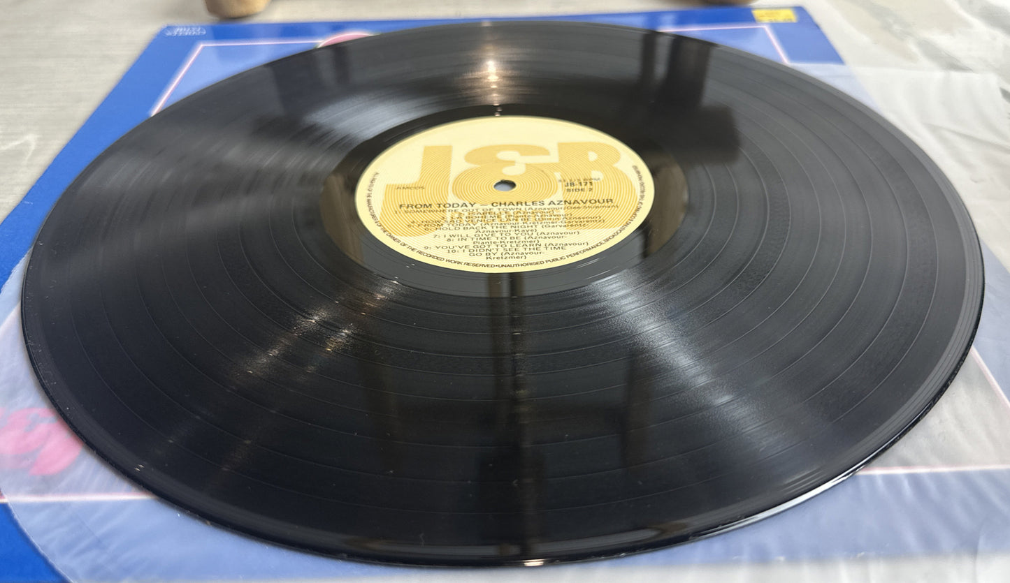 Charles Aznavour – From Today - LP Vinyl Record - In VGC 4529