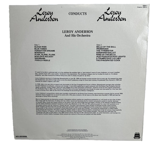 LEROY ANDERSON - Conducts Leroy Anderson - Record Vinyl LP 4408
