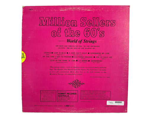 Carlini's World of Strings Million Sellers of The 60's -12" Record Vinyl LP 3858