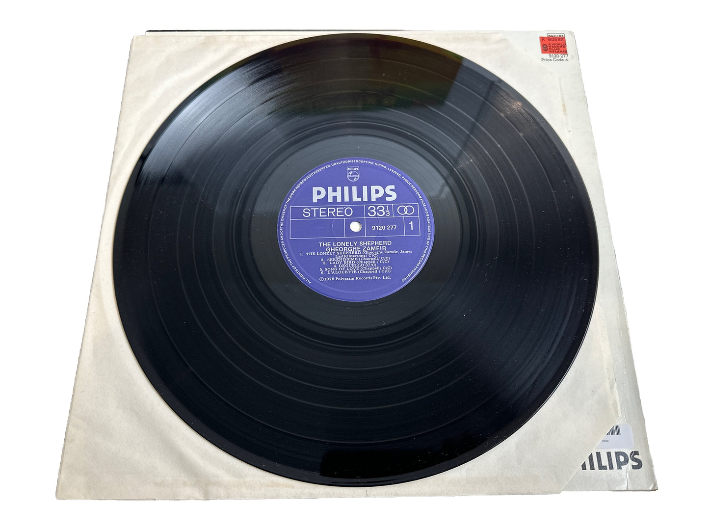 Gheorghe Zamfir - The Lonely Shepherd - 12" Record Vinyl 3940