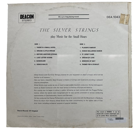 The Silver Strings - Play Music For The Small Hours -12" Record Vinyl LP 4245