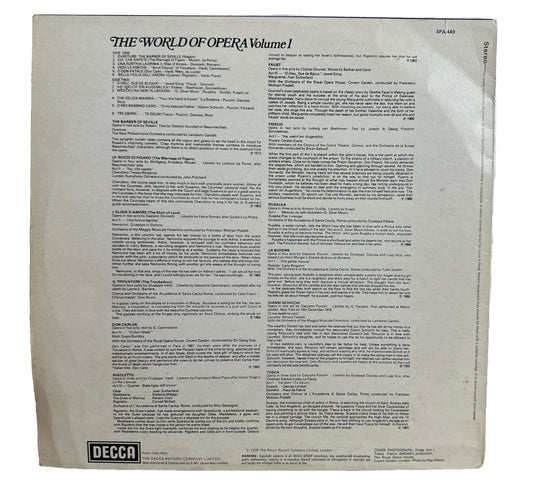The World Of Opera Volume 1 - 12" Vinyl Record 4242