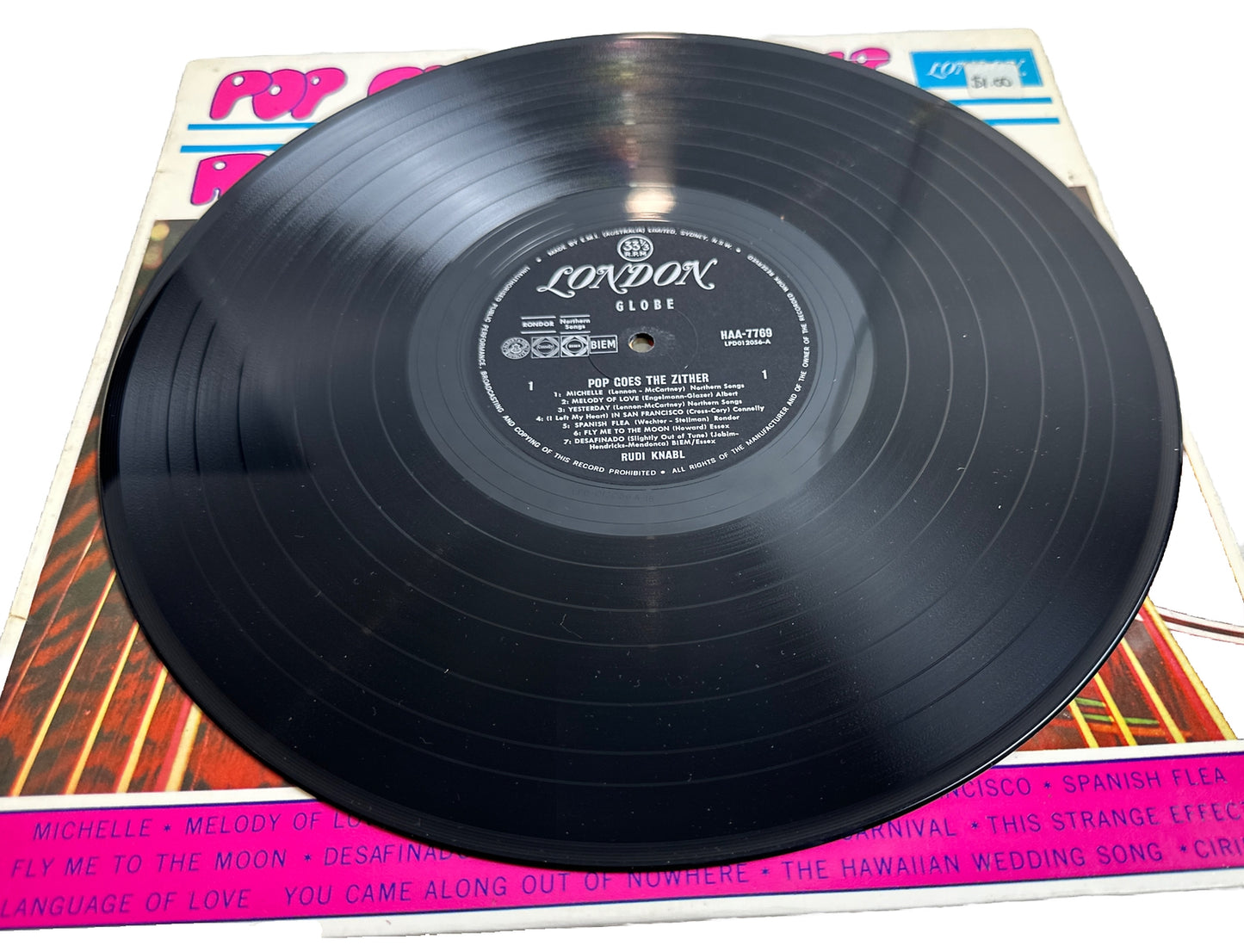 Pop Goes The Zither - Rudi Knabl - 12" Vinyl Record 3919