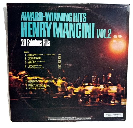 HENRY MANCINI - 20 Award-Winning Hits Of Vol. 2 - 12" Vinyl Record 4400