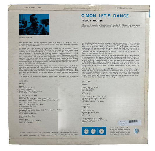 C'mon Let's Dance- Freddy Martin And His Orchestra- 12" Vinyl Record 3913