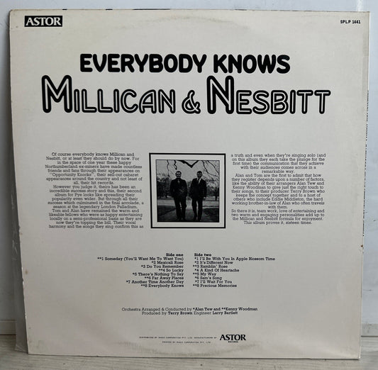 Millican and Nesbitt - Everybody Knows - 12" Vinyl Record 3895