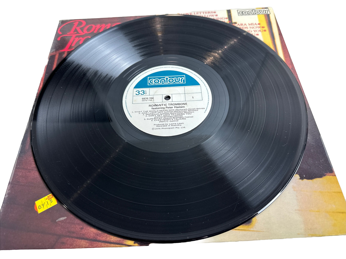 Contour - Romantic Trombone Featuring Peter Haslam - 12" Vinyl Record 3900