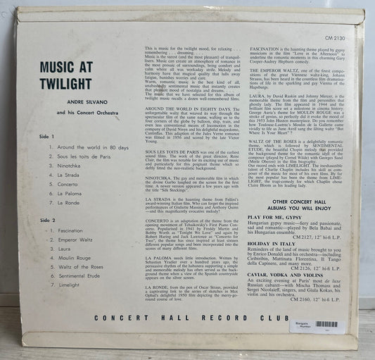 Andre Silvano - Music At Twilight - 12" Vinyl Record 3897