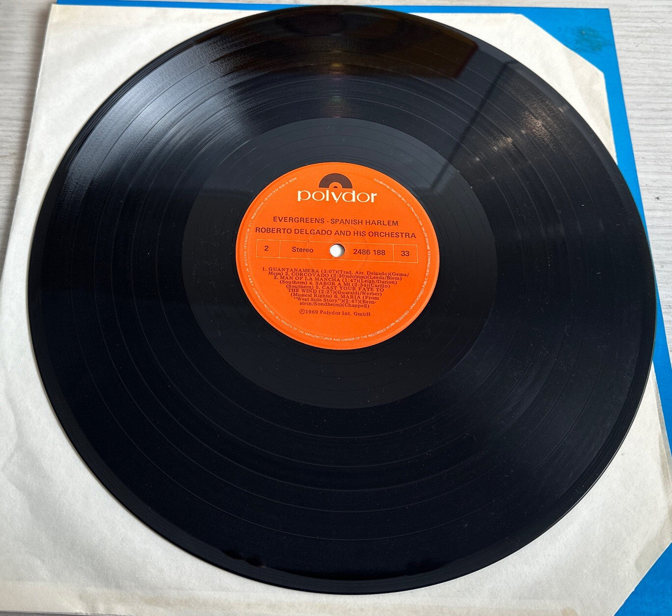 Evergreens - Roberto Delgado - Spanish Harlem - 12" Vinyl Record 3875