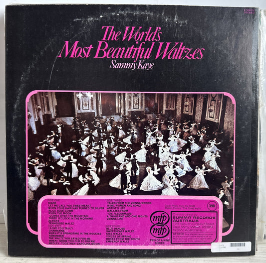 THE WORLD'S MOST BEAUTIFUL WALTZES - Sammy Kaye - 12" Vinyl Record 3863