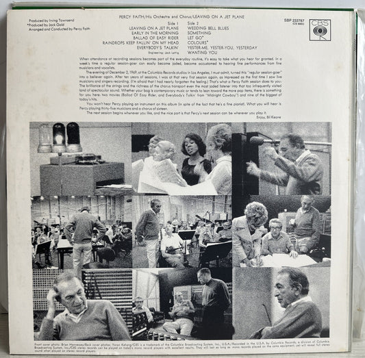 Percy Faith & His Orchestra - Leaving On A Jet Plane - 12" Vinyl Record 3864
