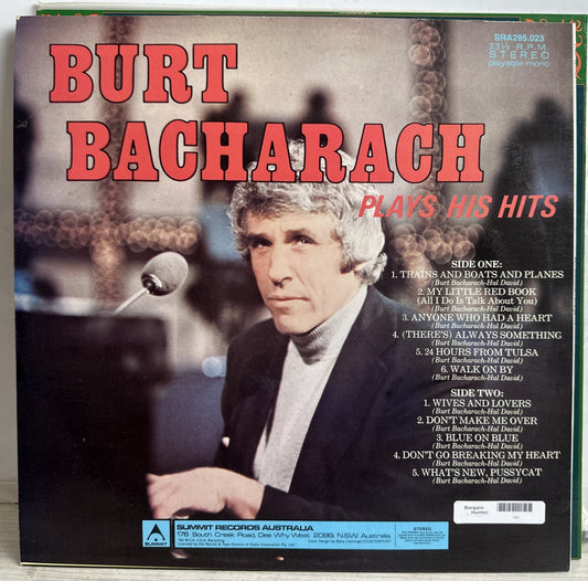 BURT BACHARACH - PLAYS HIS HITS - 12" Vinyl Record 3867