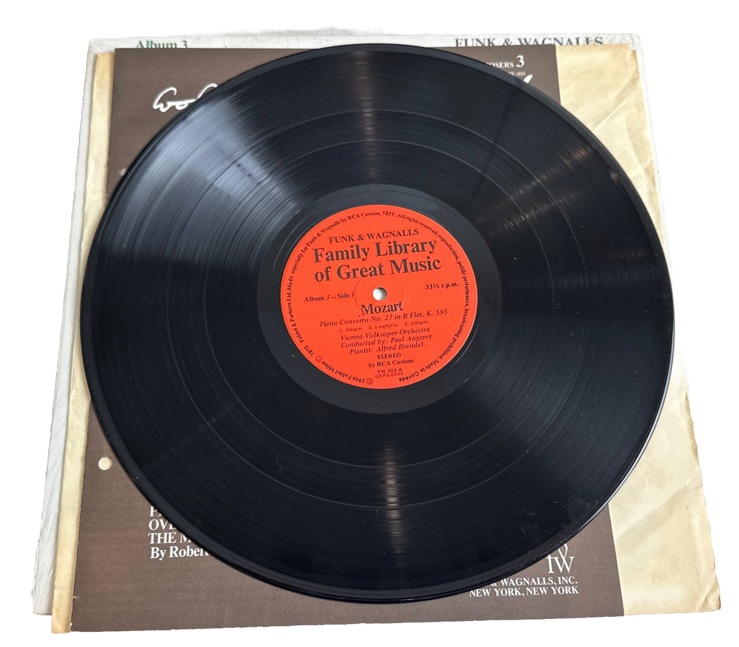 Family Library Of Great Music Album 3 - Mozart - 12" Vinyl Record 3591