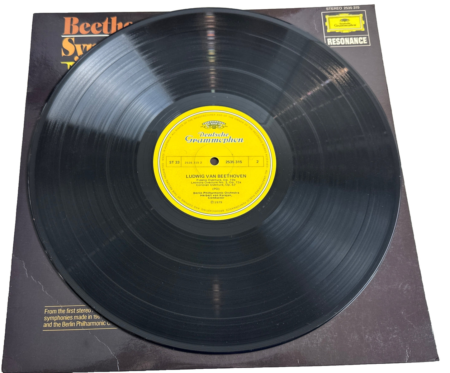 HERBERT VON KARAJAN - Beethoven Symphony No. 8- 12" Vinyl Record 4013