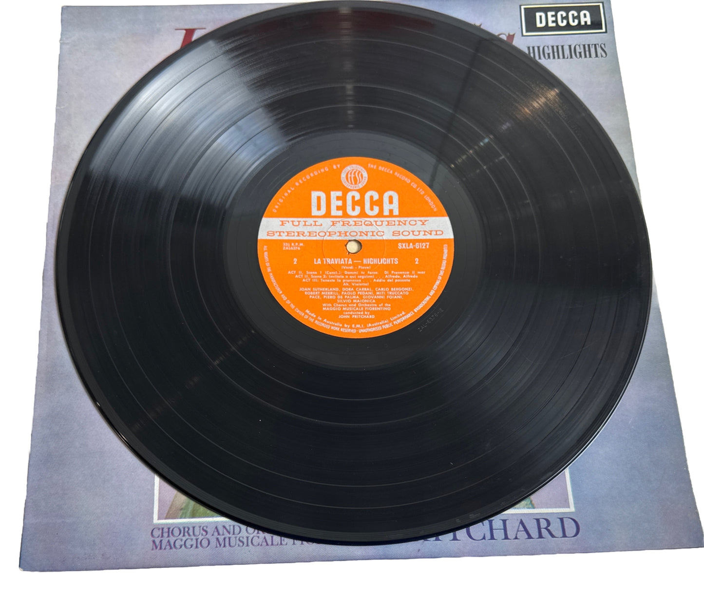 Joan Sutherland Verdi - La Traviata Decca - 12" Vinyl Record 4010