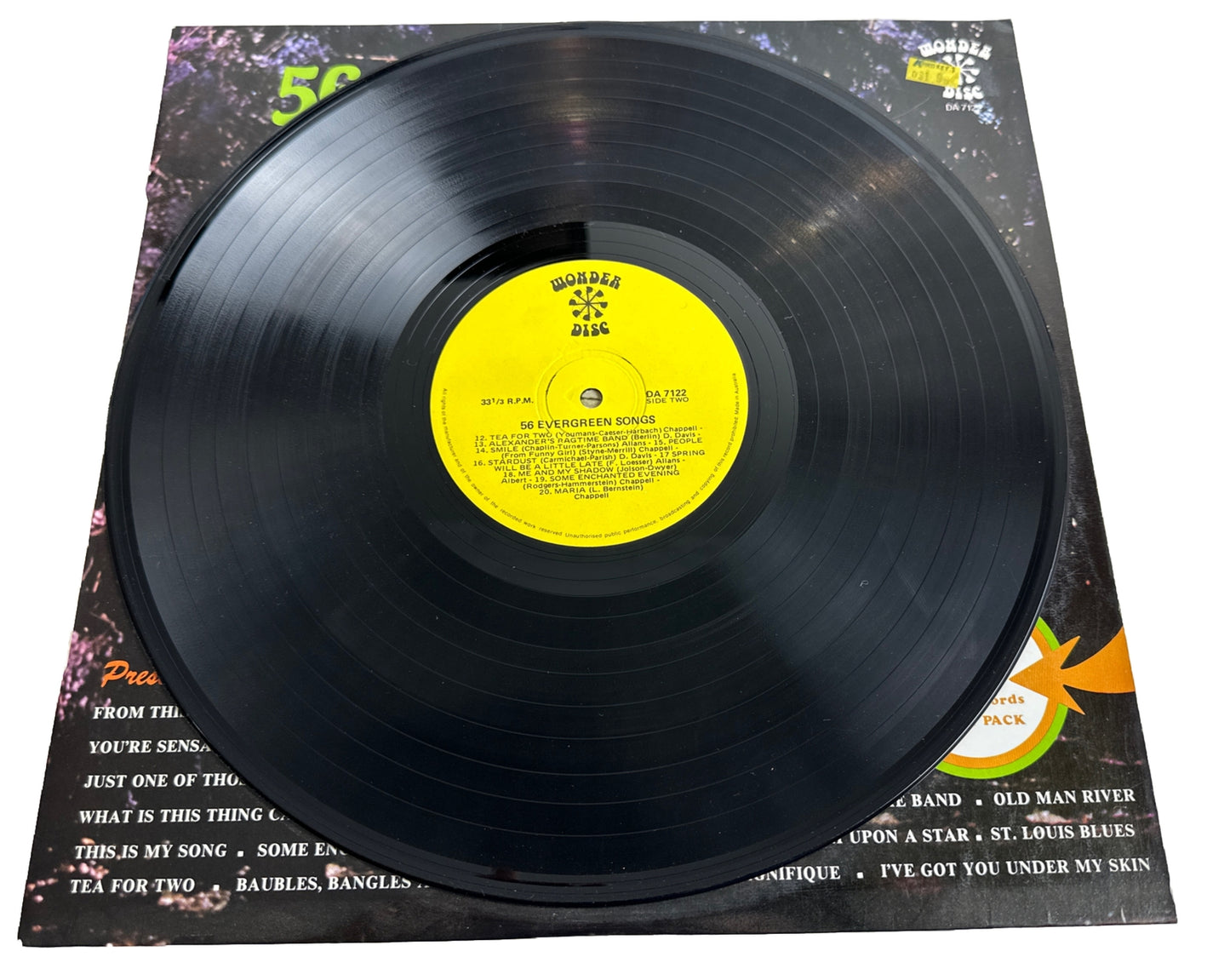56 Evergreen Songs - Myer Davis & The Studio 77 Orchestra - 12" Record 4418