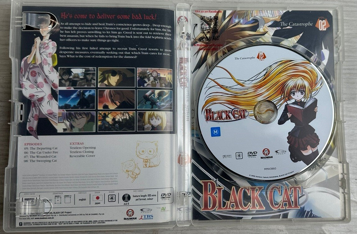 Black Cat Vol 2 The Catastrophe - Anime DVD 4922