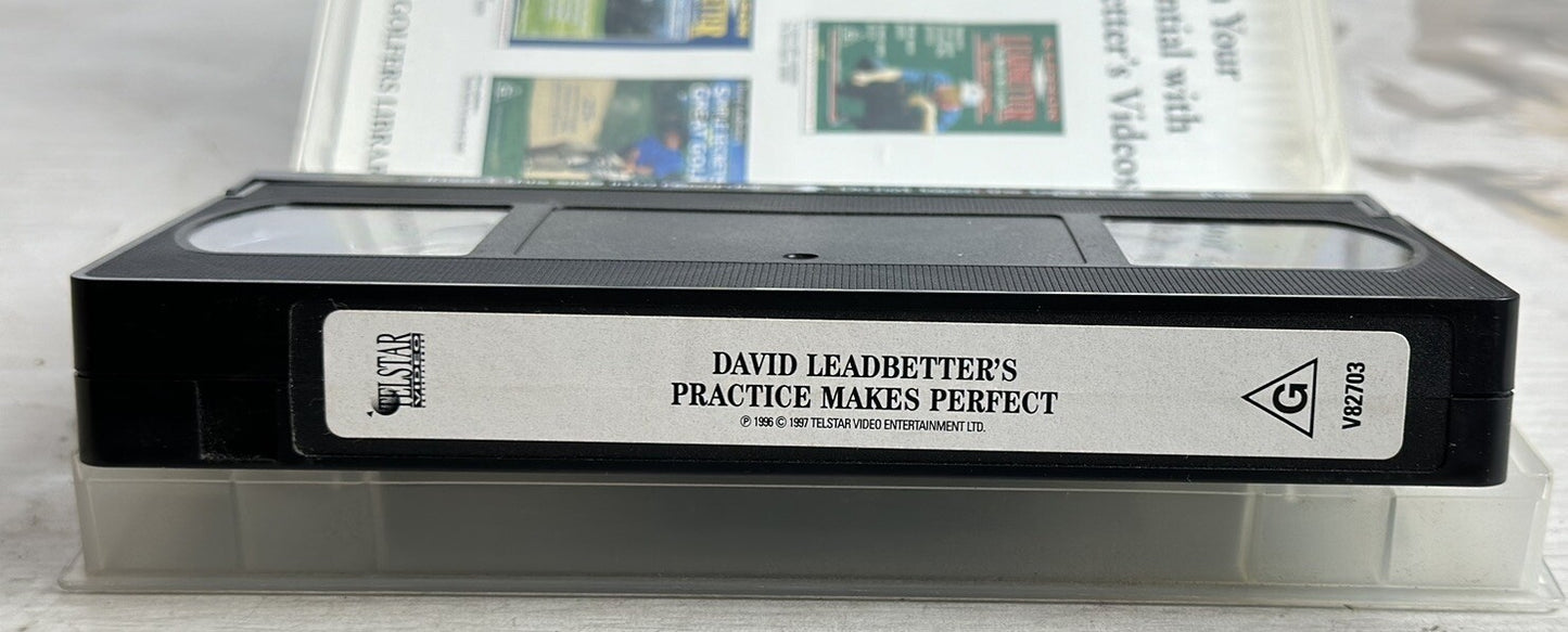 David Leadbetter's Practice Makes Perfect VHS / VCR In Good Condition - 4990