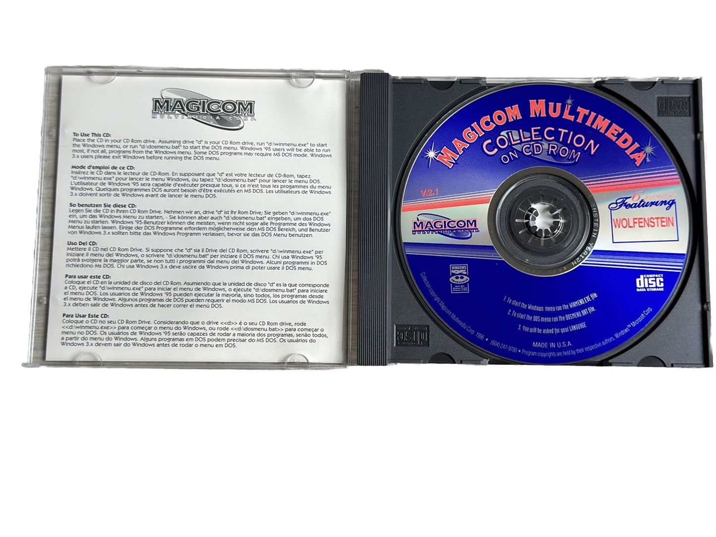 RARE Magicom Collection Featuring Wolfenstein 3D CD Rom Power Pack 6 - 4275