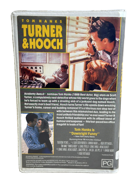 Turner And Hooch VHS / VCR Ex-Rental In Good Condition - 4968