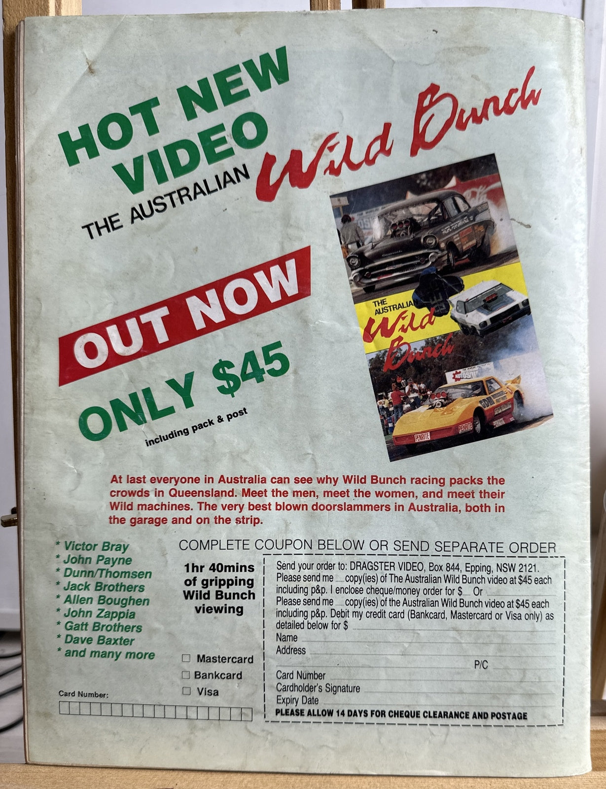 Dragster Australia Magazine No.305 February 1990 In Good Condition