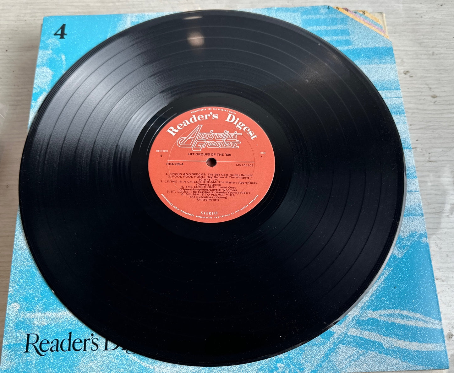 Reader's Digest - Australia's Greatest - Record OK Condition Missing Outer Cover