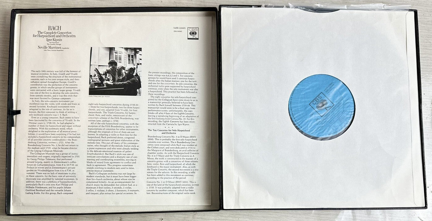 BACH: The Complete Concertos For Harpsichord & Orchestra - Record In GC